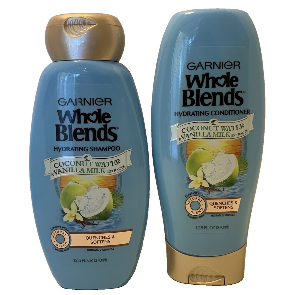 Garnier Whole Blends Coconut Water Vanilla Milk Shampoo & Conditioner Set